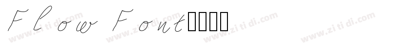 Flow Font字体转换